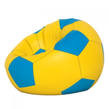 Кресло-мешок Мяч мини желто-голубой